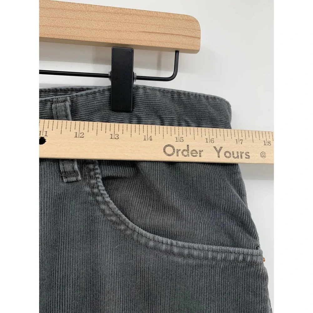 Vintage Levis 559 Jeans Mens 34x32 Gray Corduroy Relaxed Straight Leg Fall